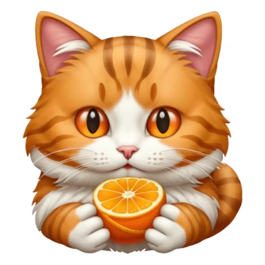 Chat qui mange sticker