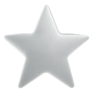 star with a frosted glass effect sticker