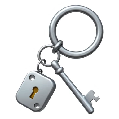 una llave con un llavero que diga Pablo Sbardella sticker