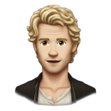 Klaus mikaelson realistic detailed sticker