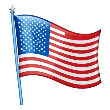quiero un emoji del estado USA con su bandera sticker