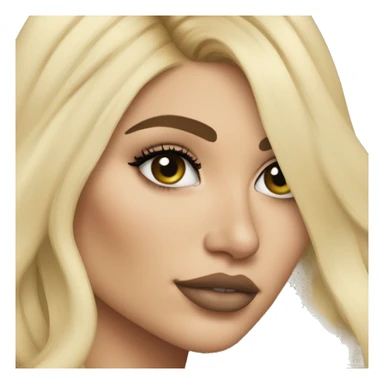 Kylie Jenner blonde princess sticker