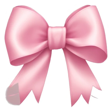 light pink ribbon bow sticker