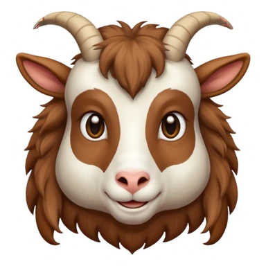 long head haired goat sticker