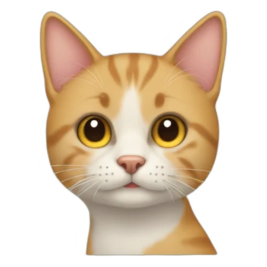 Part cat part dog sticker