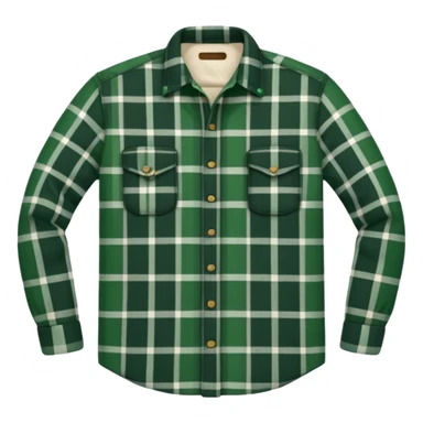 green lumberjack shirt sticker