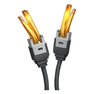 Electric-cables-with-sparks sticker