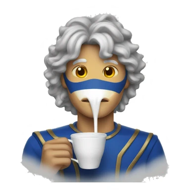 homelander drinking a cup of milk sticker