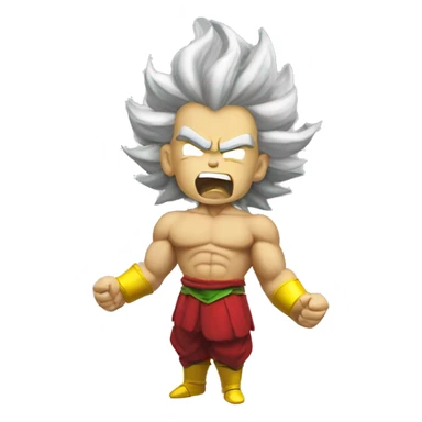 Super sayian broly smoking  sticker