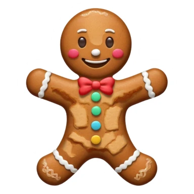gingerbread man sticker