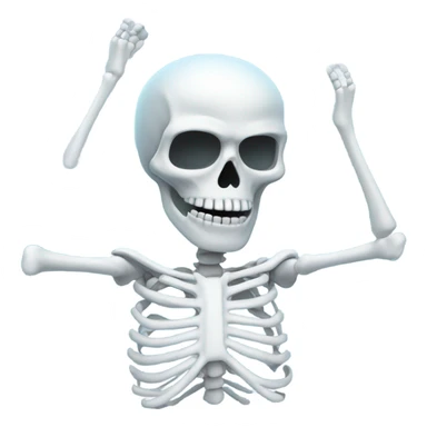 Skeleton with ice cold sticker