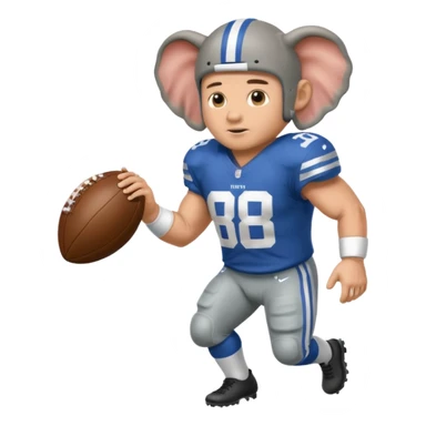 Elephant football jason witten sticker