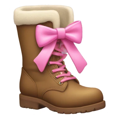 Ugh boots with pink bow sticker
