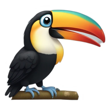 Crying Toucan sticker