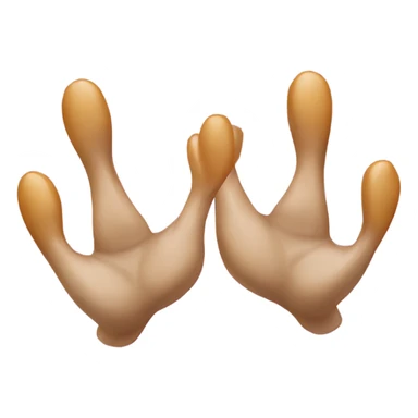 Two duck paws sticker