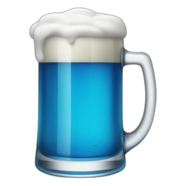 go to drink blue beer sticker