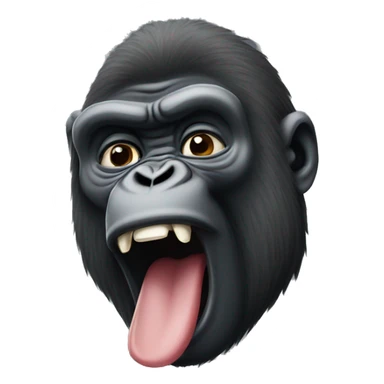 Gorilla picking his nose  sticker