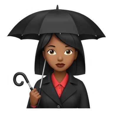 HOLDİNG UMBRELLA BLACK WOMAN sticker