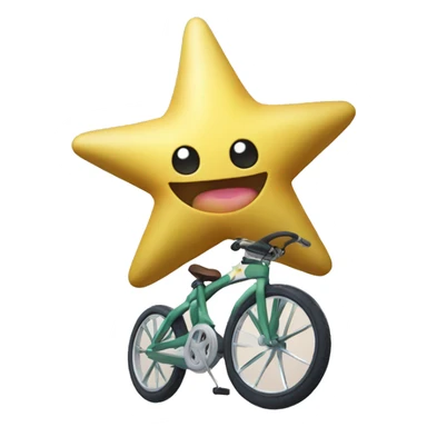 staryu on a stanionary bicycle sticker