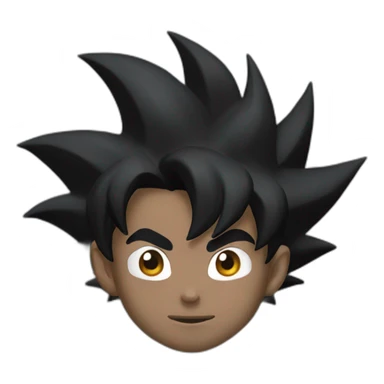 goku with black skin sticker