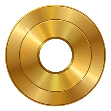 gold CD with a scratch sticker