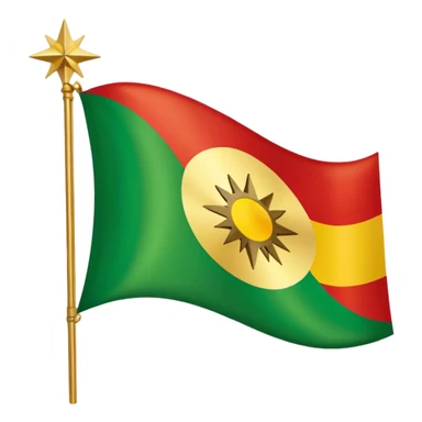 Kurdish flag with this modèle of flag 🇬🇭 sticker