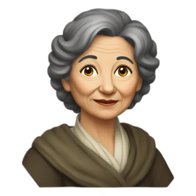 agniya barto old Russian woman writer with black hair sticker
