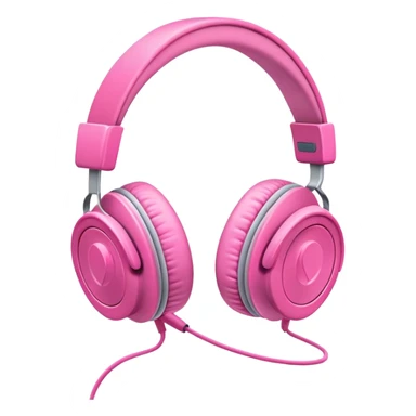 Audífonos rosas  sticker