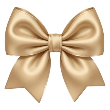 Beige bow sticker