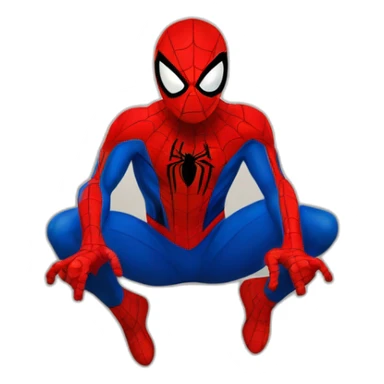 Spider man sur un mur sticker