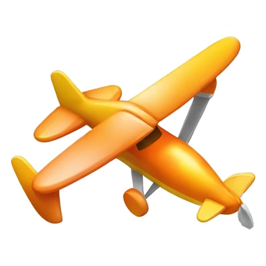 orange and yellow flyig plane sticker