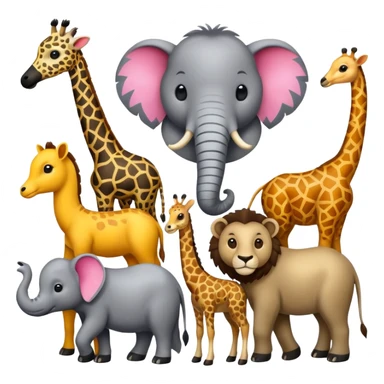 Zoo animals sticker