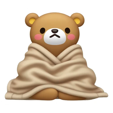 Rilakkuma sleeping in bed sticker