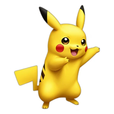 Pikachu qui fait caca sticker