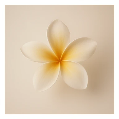 elegant plumeria flower, pinterest aesthetic, dreamy, subtle gradients, minimalism sticker
