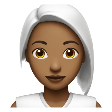 Joga girl with a white leather  sticker