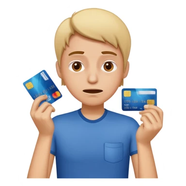 person sweating paying bank fees 💳 sticker