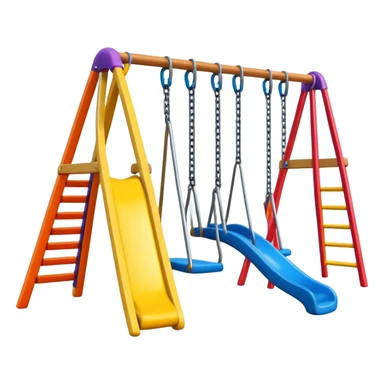 swing set at the playground sticker