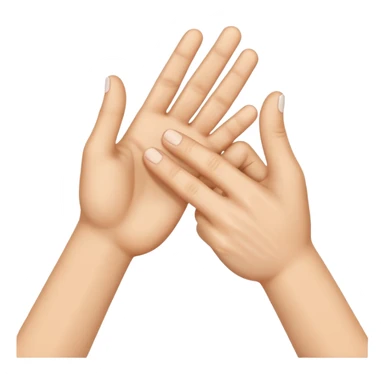 two white hands in a secret handshake sticker