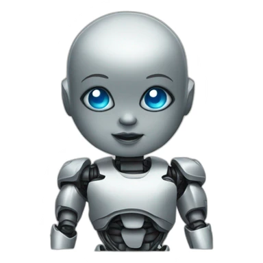 Robot baby sticker