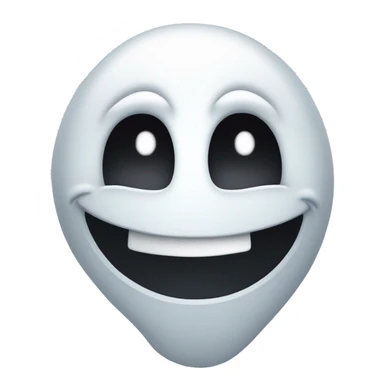 Ghost smiled  sticker