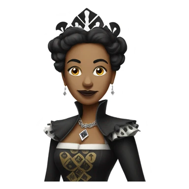Queen of spades  sticker
