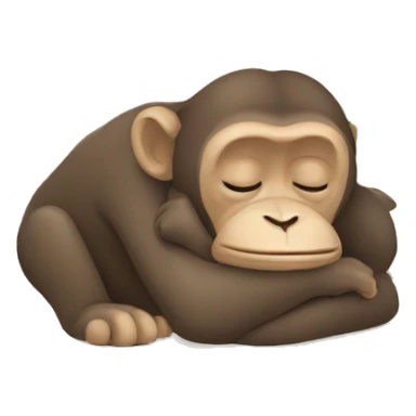 Un singe en dormant  sticker