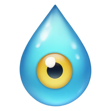 water droplet under eye sticker