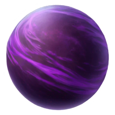Realistic planet with swirls of purple sticker