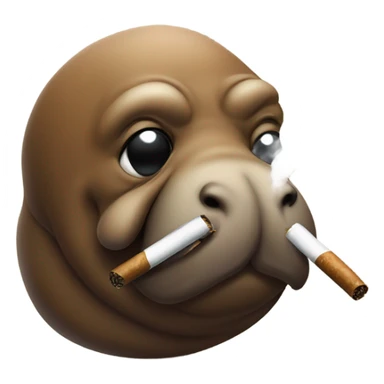 Walrus smoking sticker