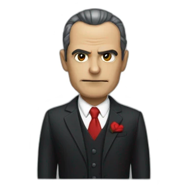 Politico vampiro colmillos sticker