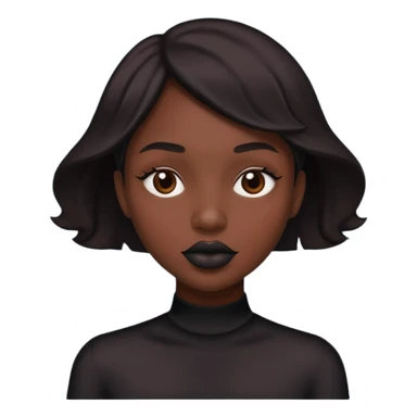 Black lips only sticker