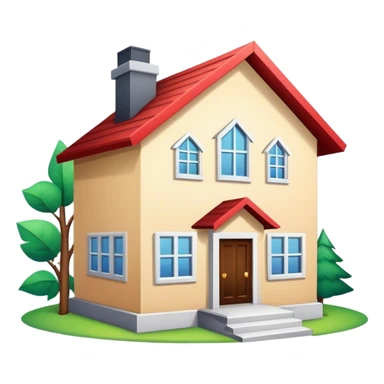 Stock market arrow going up behind the house without a frame sticker