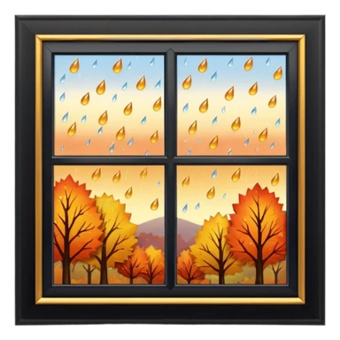 autumn window sticker